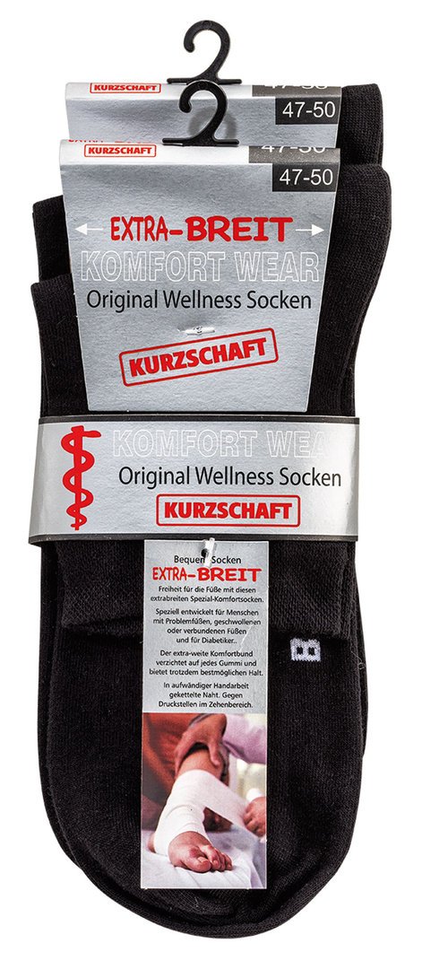Wellness-Socken 2er-Bündel schwarz
